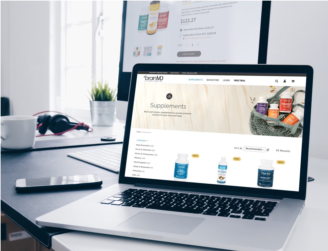 BrainMD Featured Project on FindCanary.com | Adobe Commerce