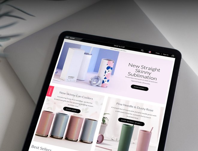 Save A Cup Adobe Commerce Build Powered by Hyva and FindCanary